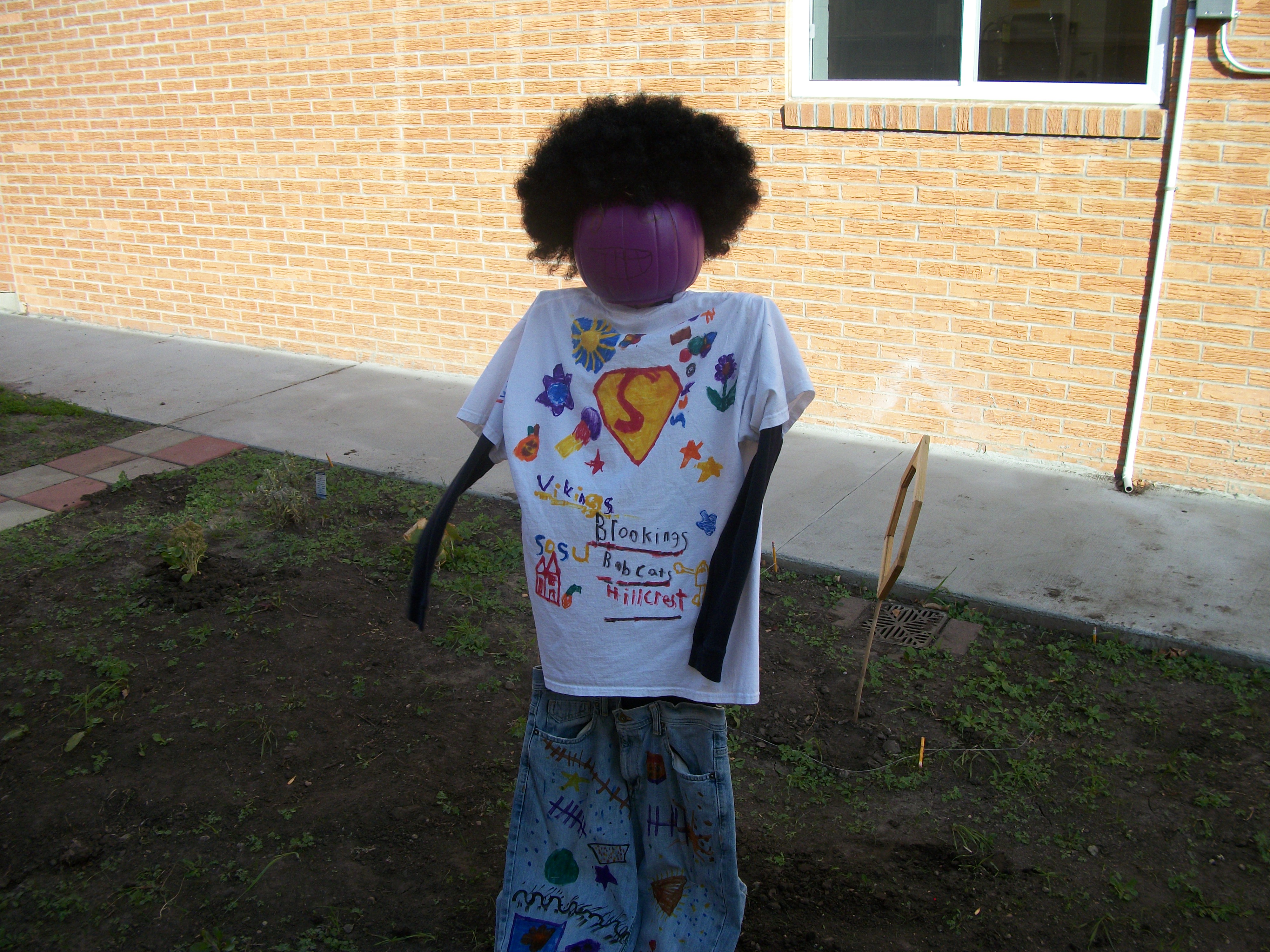 The scarecrow of the Secret Garden--Shaggy!